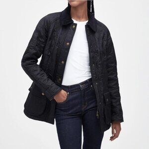 Women's Barbour Beadnell Polarquilt Jacket Black US 6